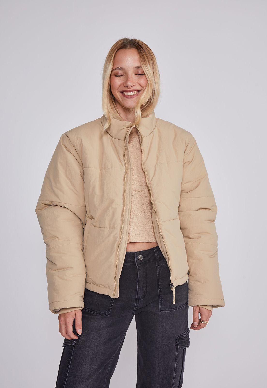 Parka Mujer Puffa Beige Sioux-0