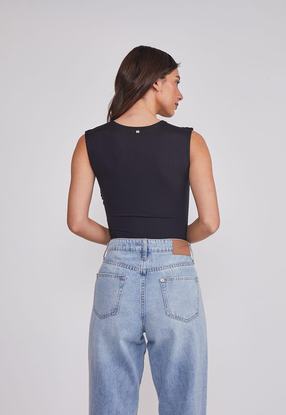 Body Mujer Recogido Cintura Negro Sioux-3