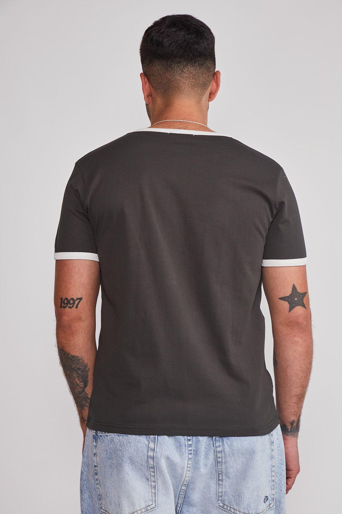 Polera Hombre Contraste Acero Sioux-3