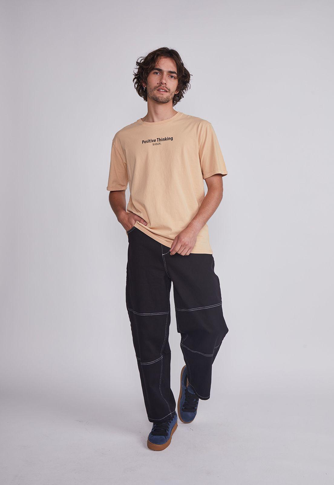 Pantalón Hombre Negro Baggy Sioux-4
