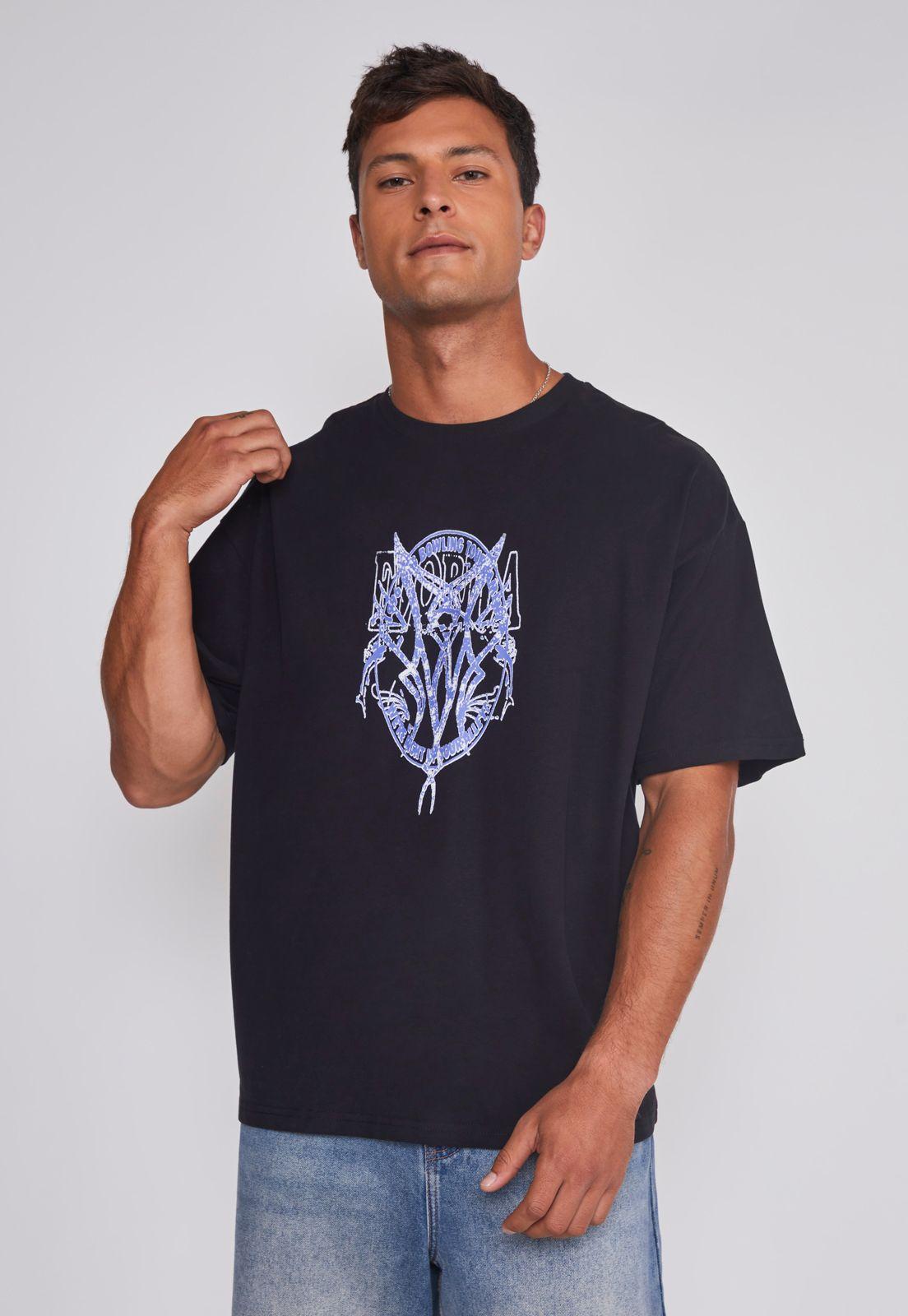 Polera Hombre Death Relaxed Negro Sioux-0