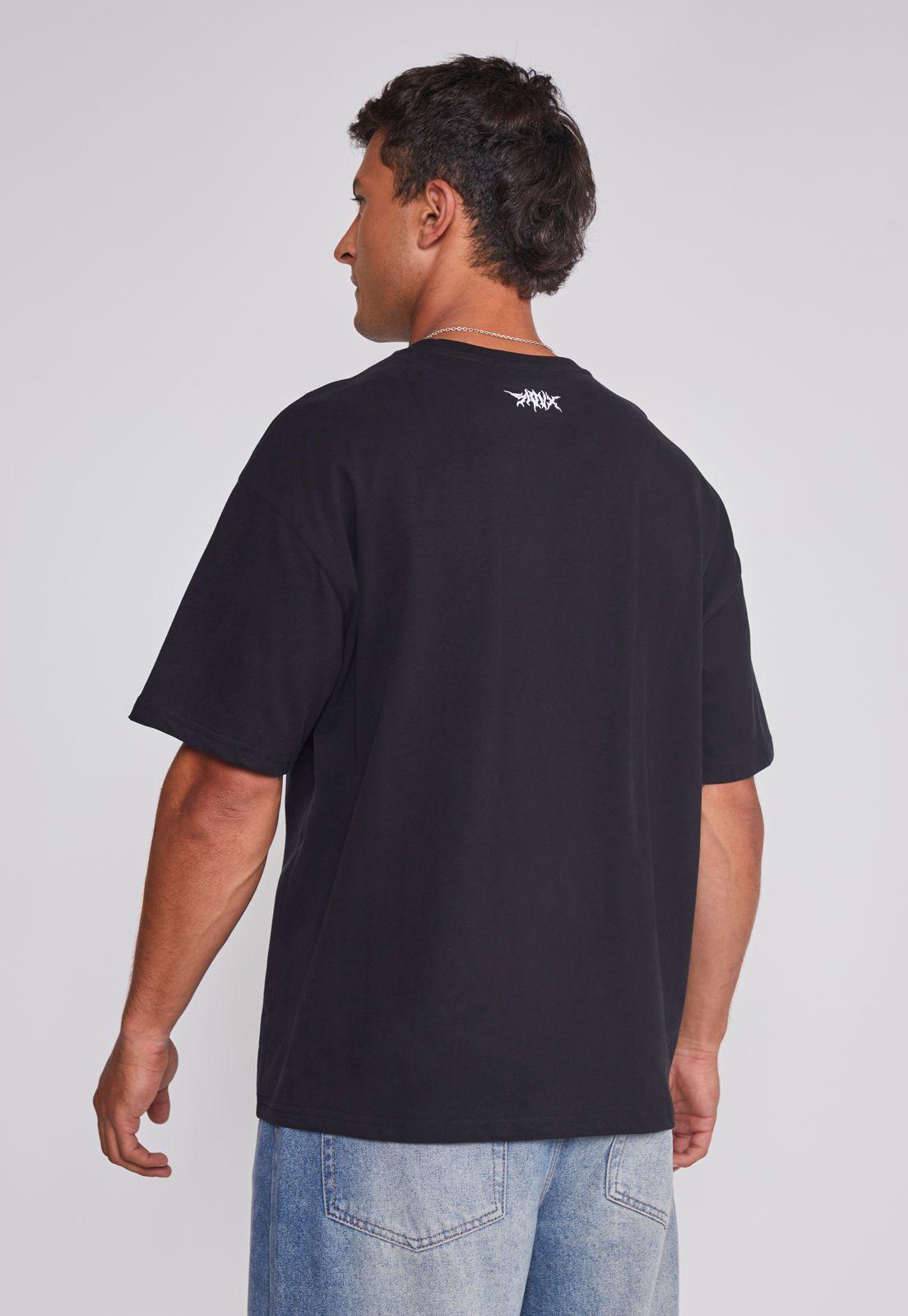 Polera Hombre Death Relaxed Negro Sioux-1