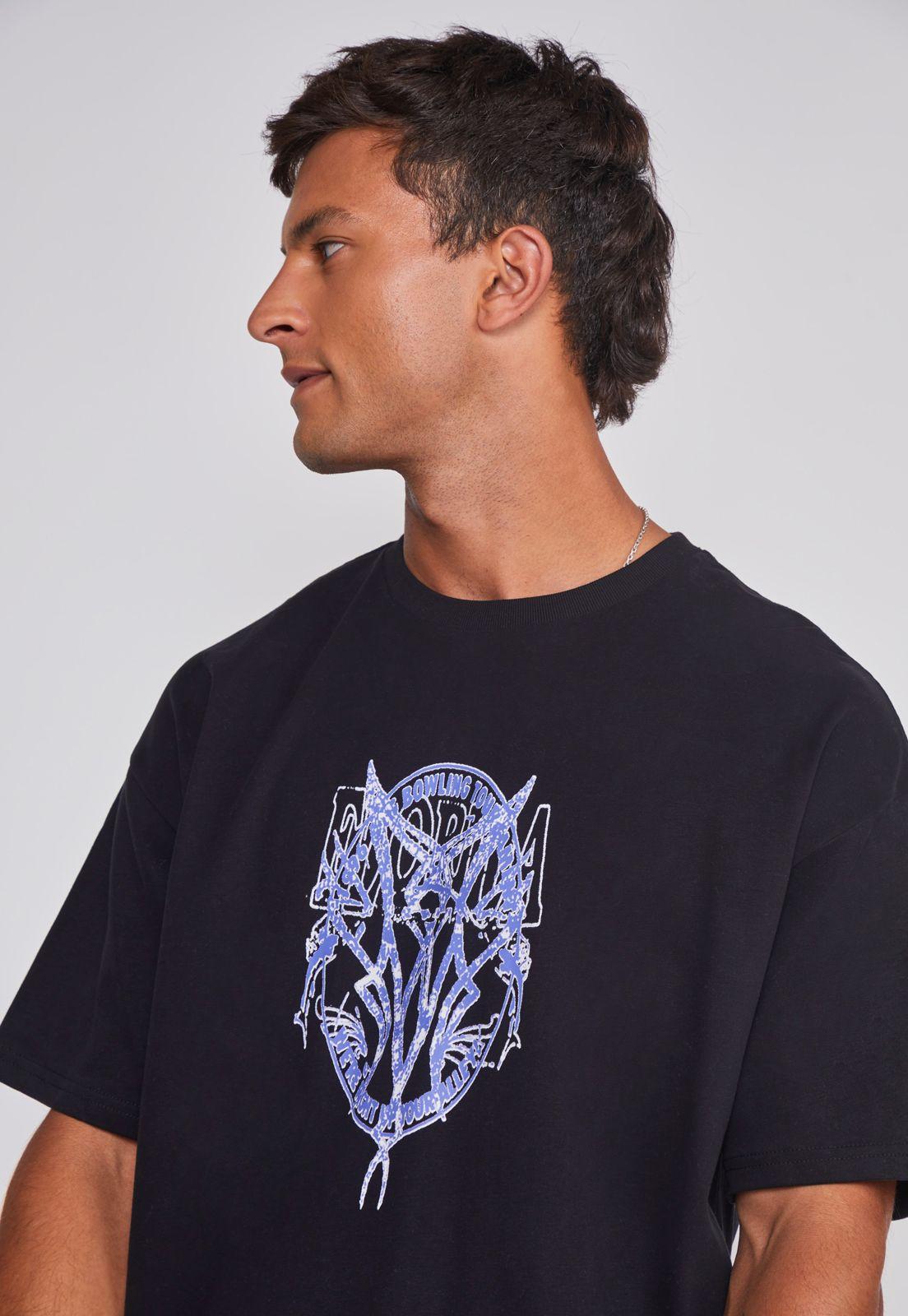 Polera Hombre Death Relaxed Negro Sioux-3