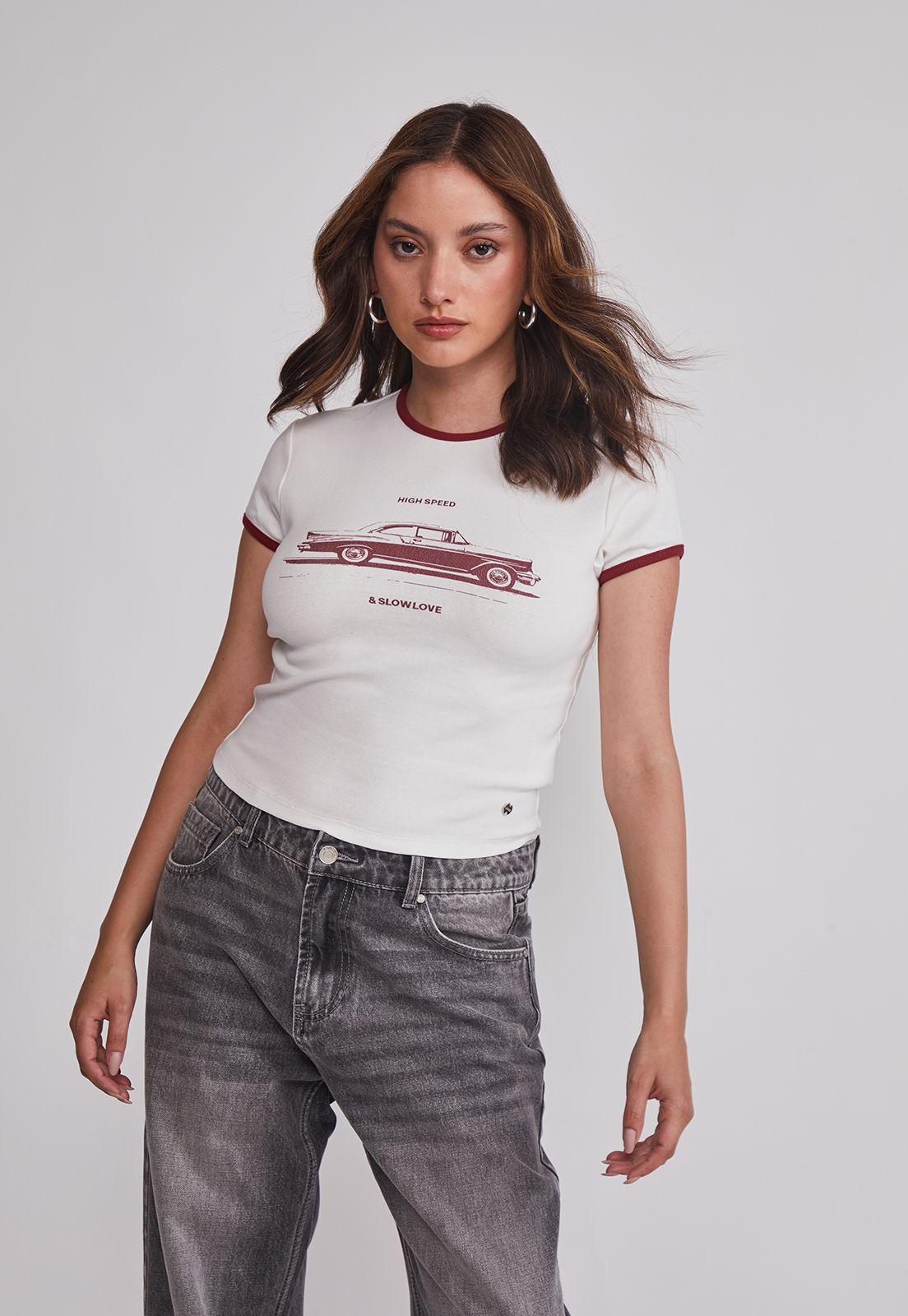 Polera Mujer Auto Blanco Sioux-0