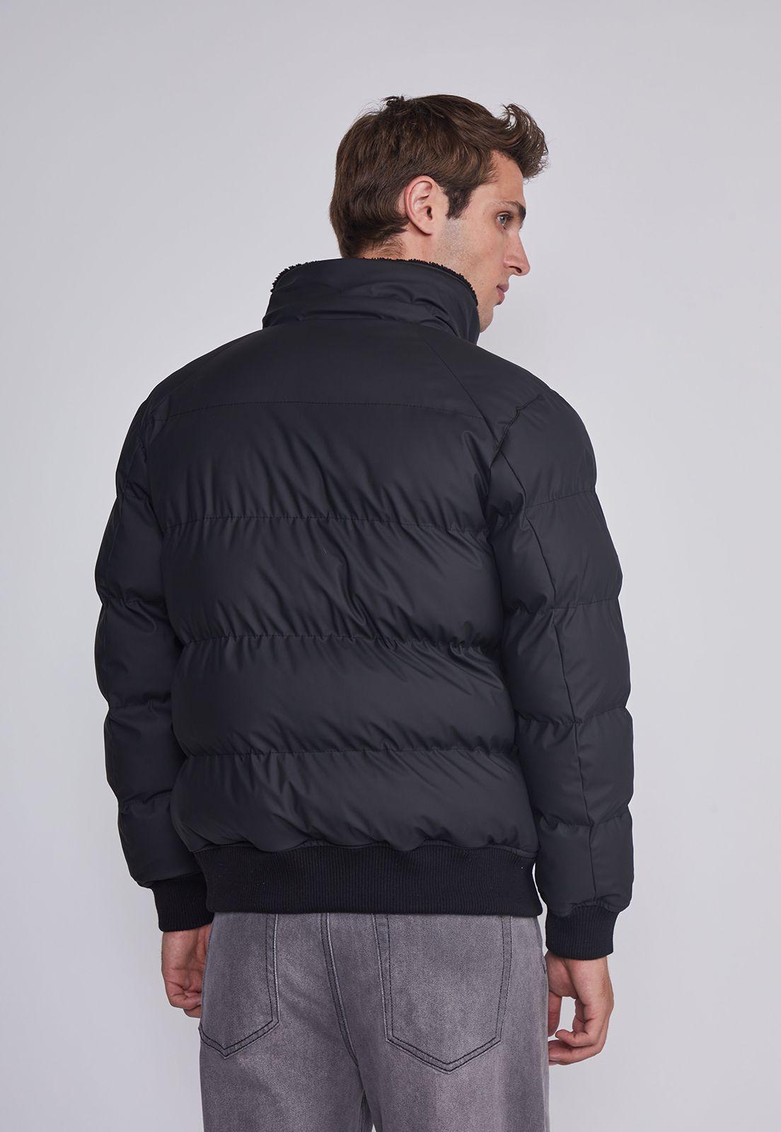 Parka Hombre Acolchada Engomada Negro Sioux-3