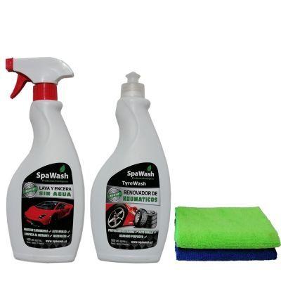 Lavado En Seco Con Cera Renovador y 2 Paños Microfibra-0