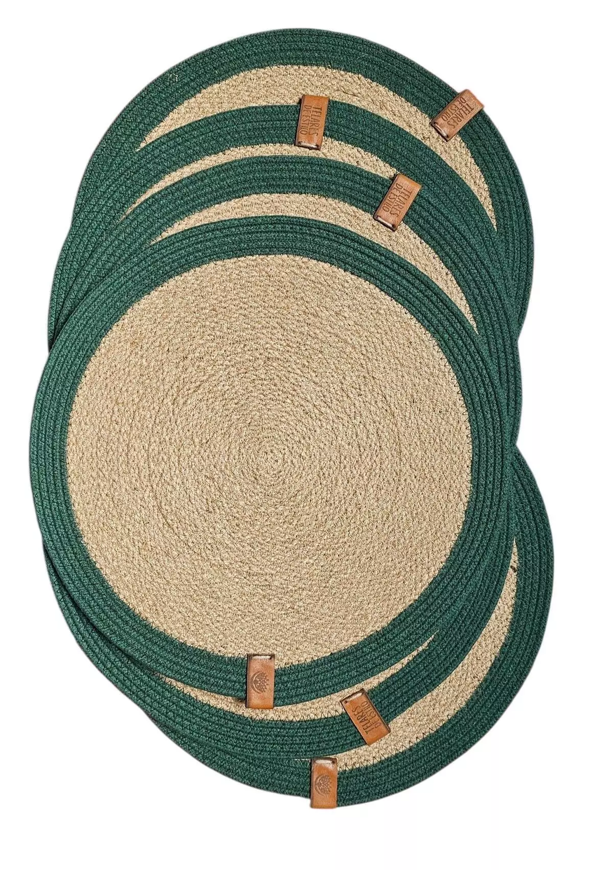 Set de 6 INDIVIDUALES de 33 cm para Mesa Terraza Fibra Natural-4