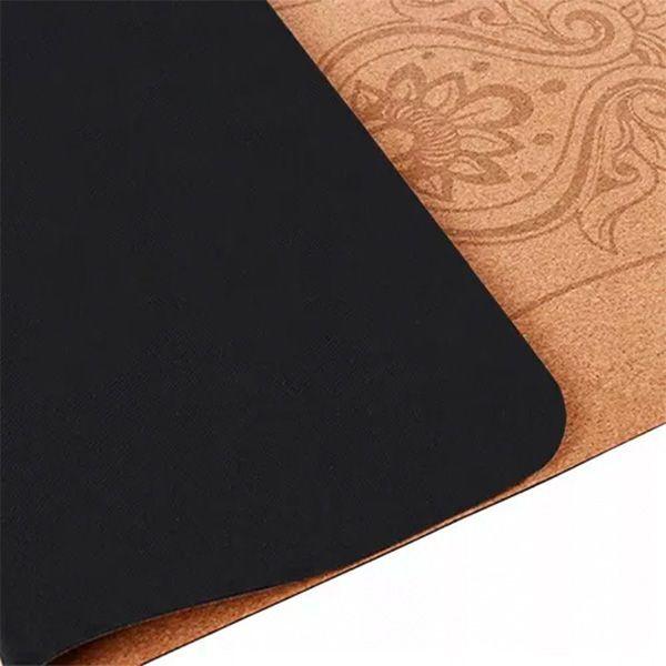 Mat de yoga corcho y látex natural 5.5 mm – Diseño 606 con bolso-3