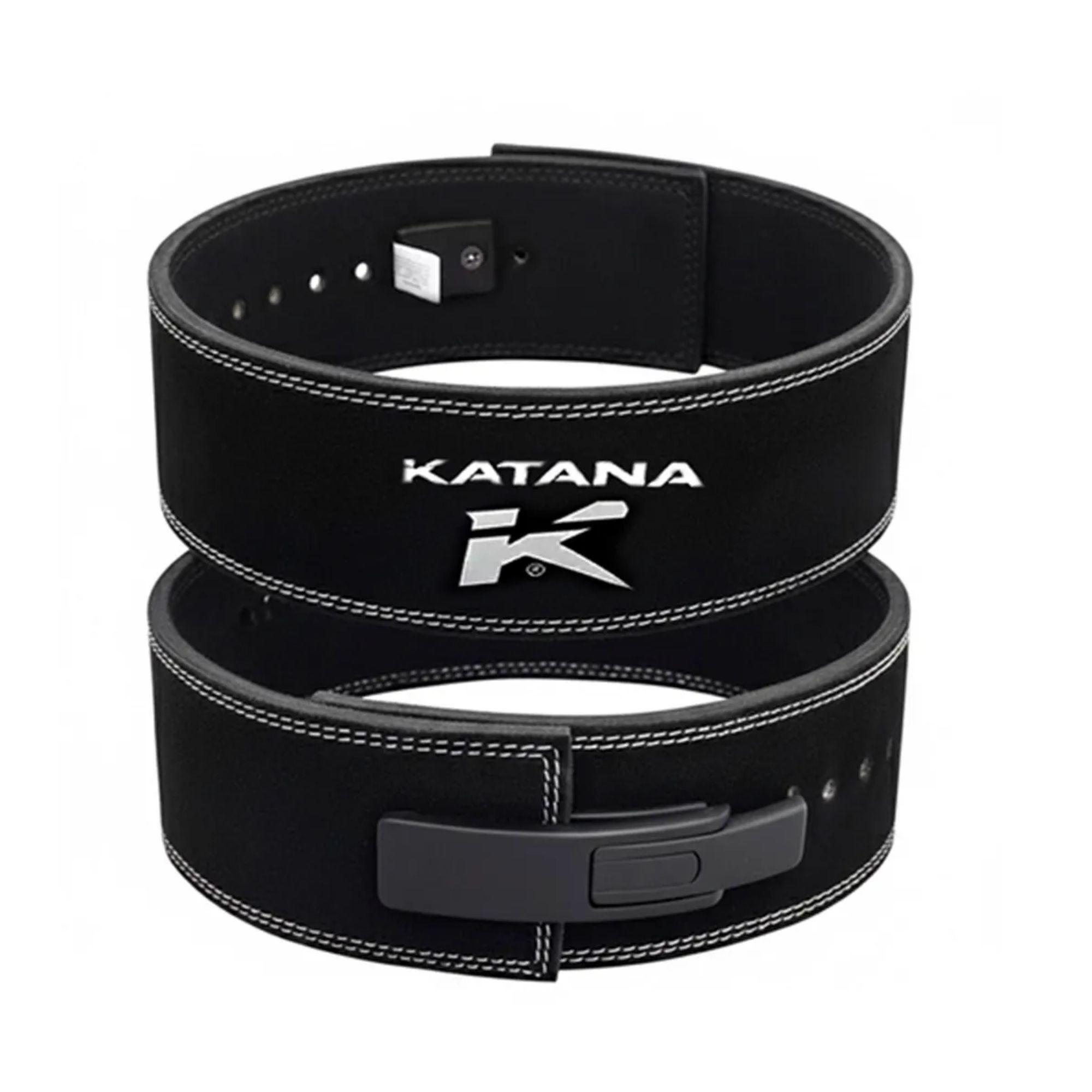 CINTURON DE LEVANTAMIENTO KATANA - CUERO REAL PALANCA PB01 - NEGRO TALLA M / TALLA M-0