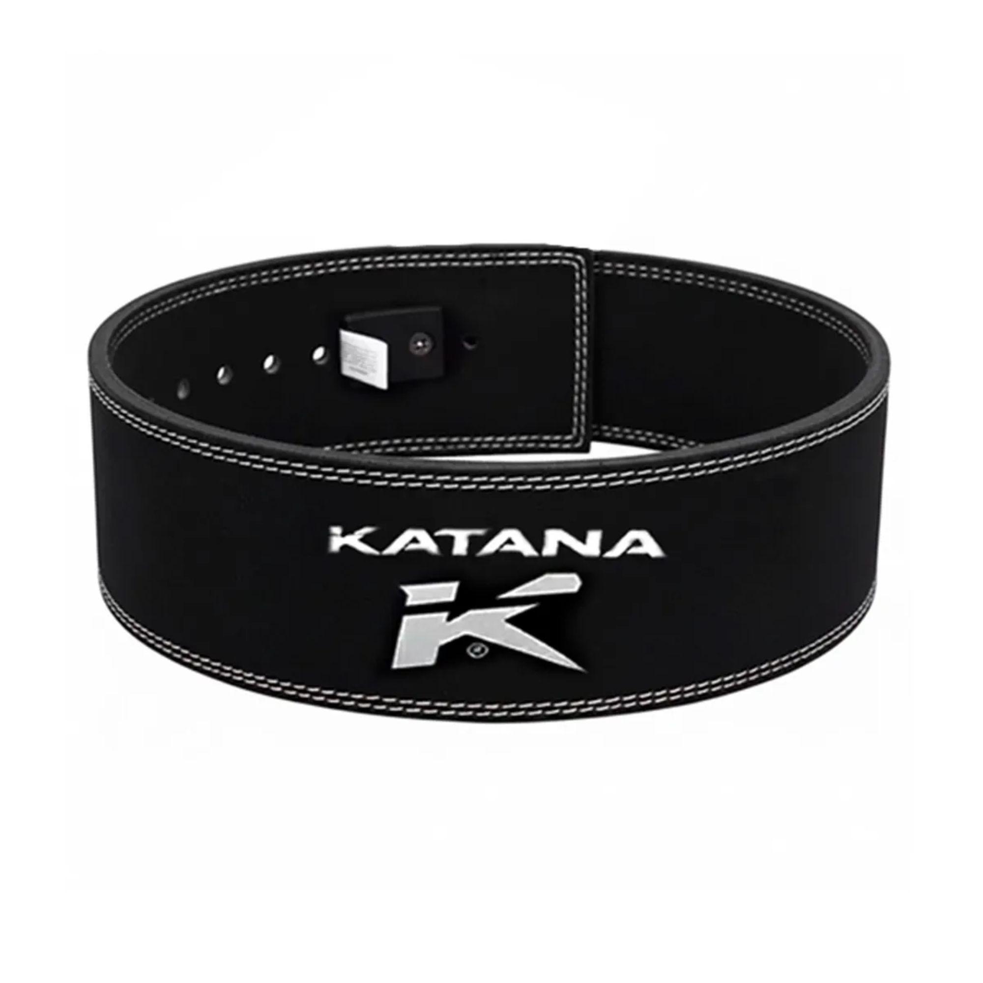 CINTURON DE LEVANTAMIENTO KATANA - CUERO REAL PALANCA PB01 - NEGRO TALLA M / TALLA M-2