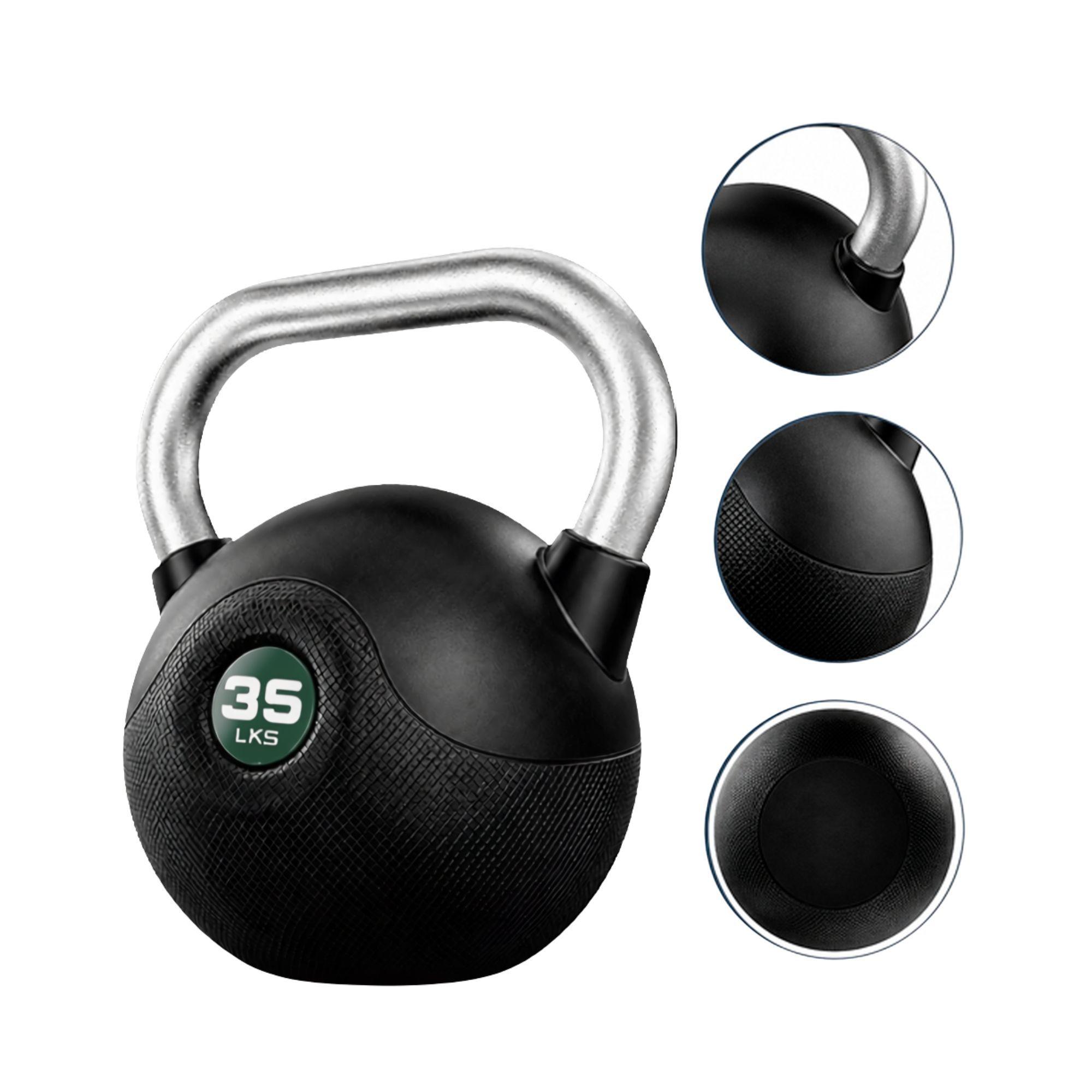Kettlebell Pesa Rusa MarcyPro Poly Urethane Coated Chromed 35 LB / 16 KG - 035-SAGE  -3