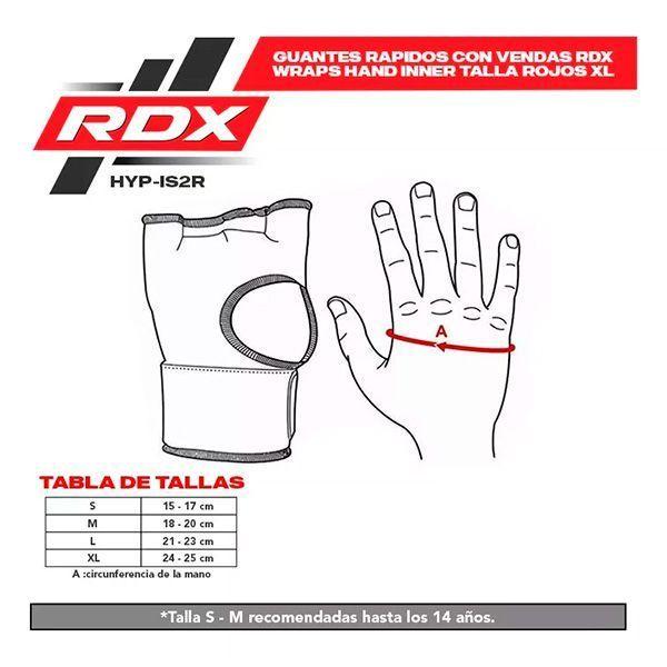 Guantes Rapidos Con Vendas Rdx - Hyp-is2r-7