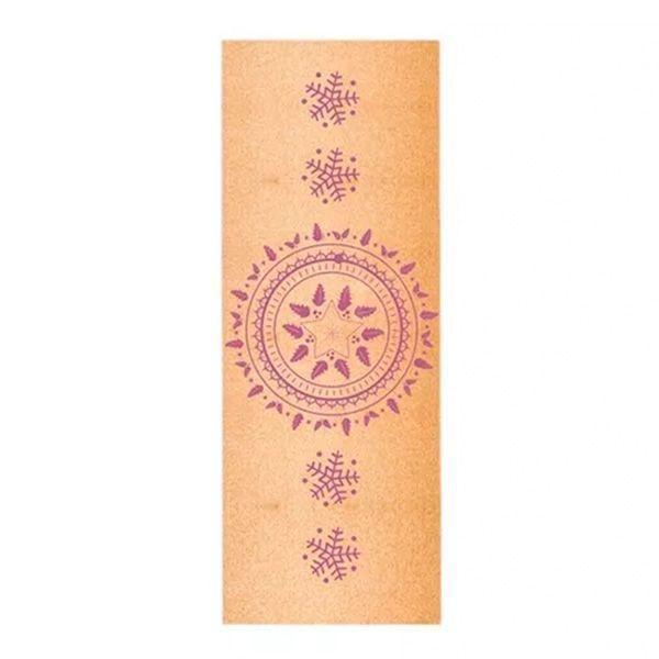 Mat de yoga corcho y látex natural 5.5 mm – Diseño 604 con bolso-0