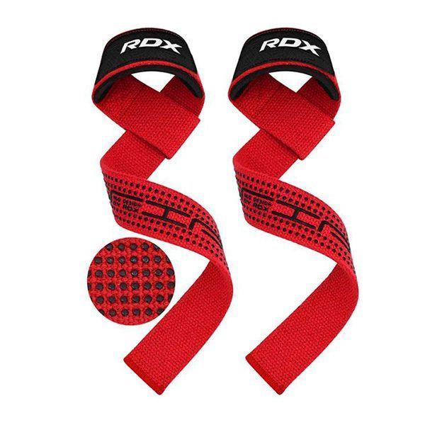 Straps Rdx Algodón Gel Deluxe - Rojas -  Wac-s4r-5