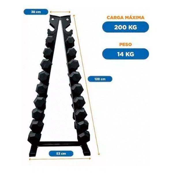 Rack Mancuernas Hexagonales 200 KG A-Shape-4