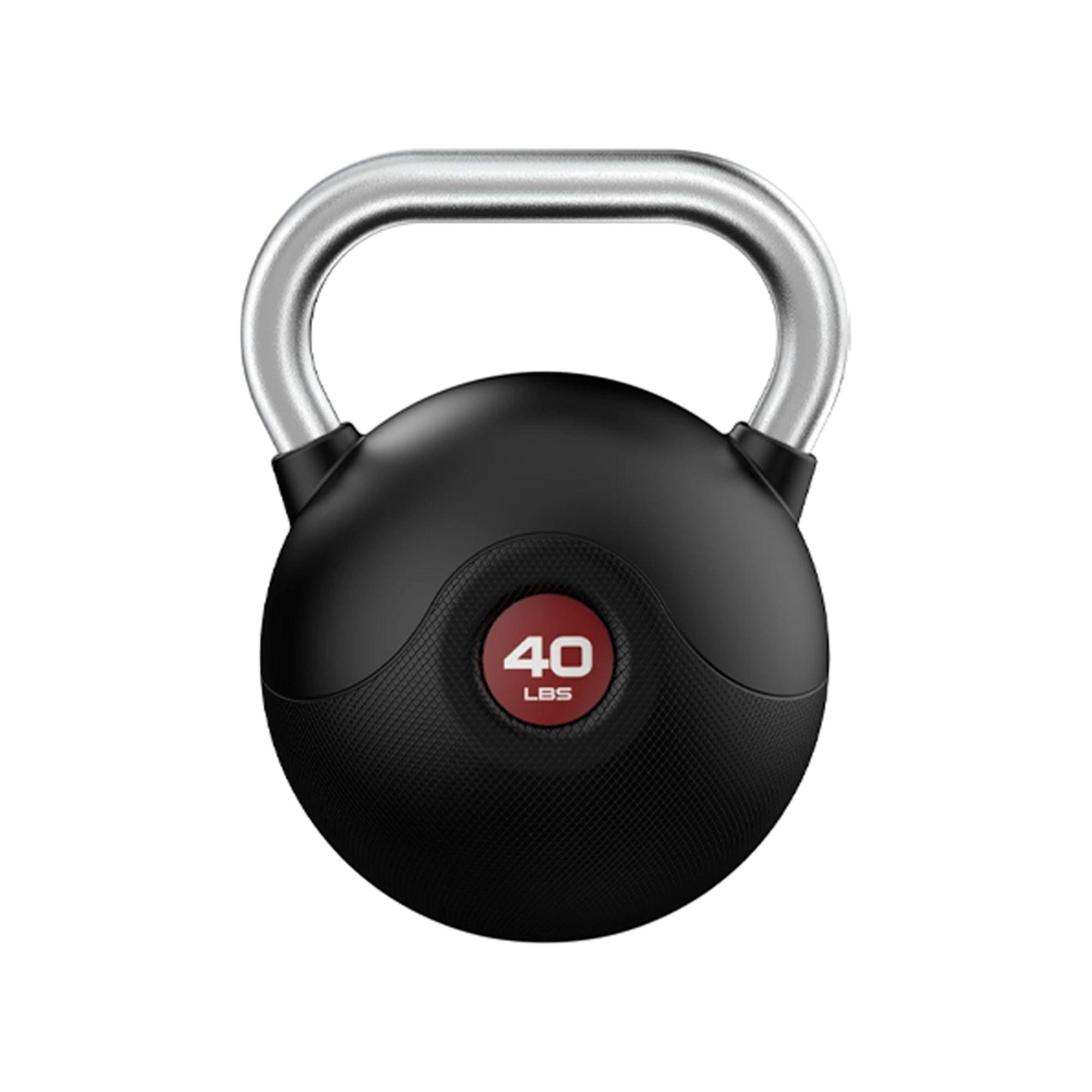 Kettlebell Pesa Rusa MarcyPro Poly Urethane Coated Chromed 40 LB / 18 KG - 040-RED  -0