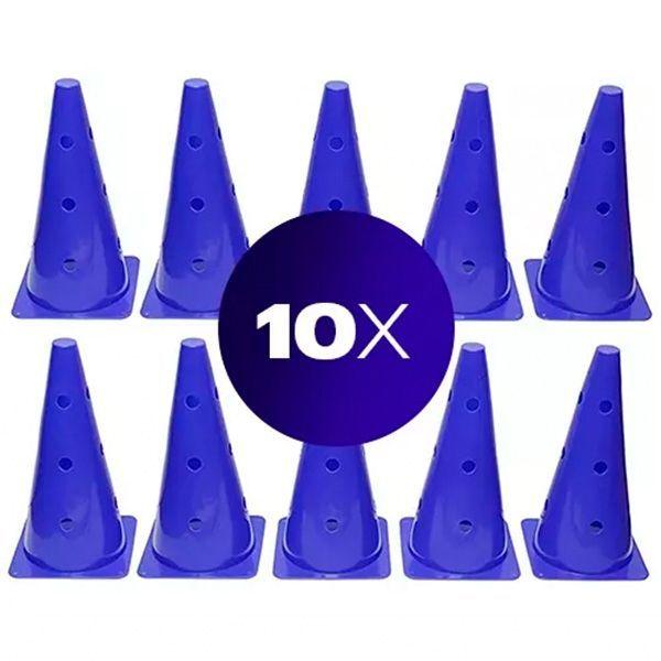 Pack 10x Conos de agilidad con orificios 30 cm – MK-3008-30-4