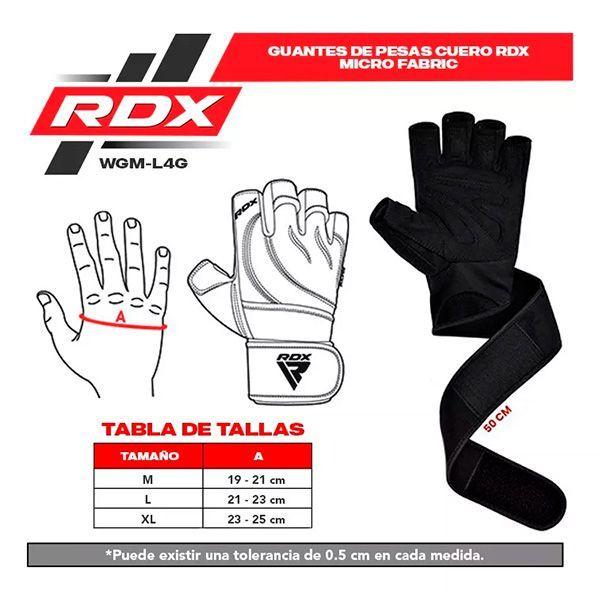 Guantes De Cuero Rdx - Micro Fabric - Wgm-l4g-6
