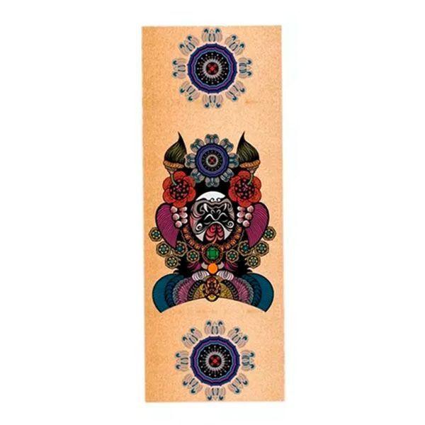 Mat de yoga corcho y látex natural 5.5 mm – Diseño 605 con bolso-0