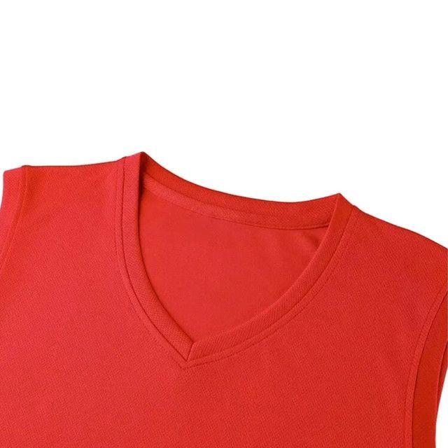 Uniforme de Basketball Unisex Diseño 206580 Rojo Negro Talla 4XL-3