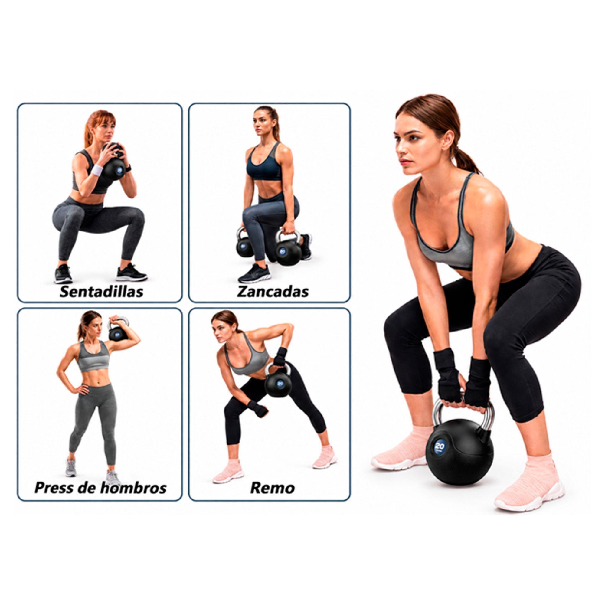 Kettlebell Pesa Rusa MarcyPro Poly Urethane Coated Chromed 10 LB / 4.5 KG - 010-GREEN -2
