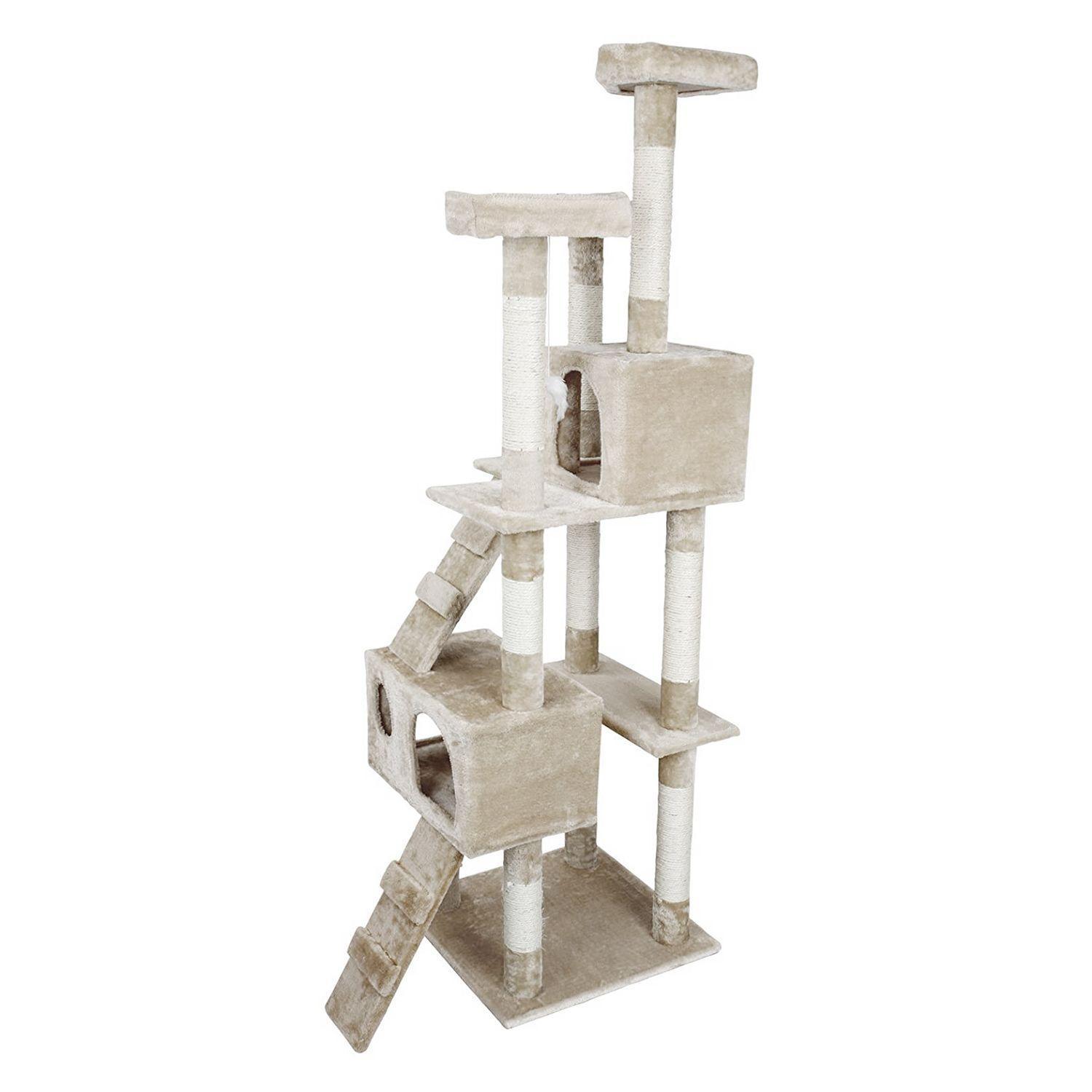 Rascador Casa de Gato Color Gris Modelo 6085A-V-0