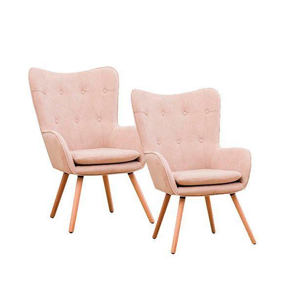 Set De 2x Sillas Sitial Poltrona Marshall Piel-0