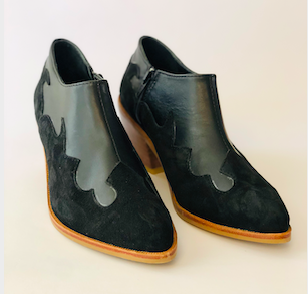 Zapato Todo a Mano Vaquero Cuero-3