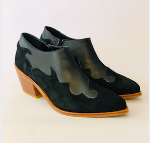 Zapato Todo a Mano Vaquero Cuero-5