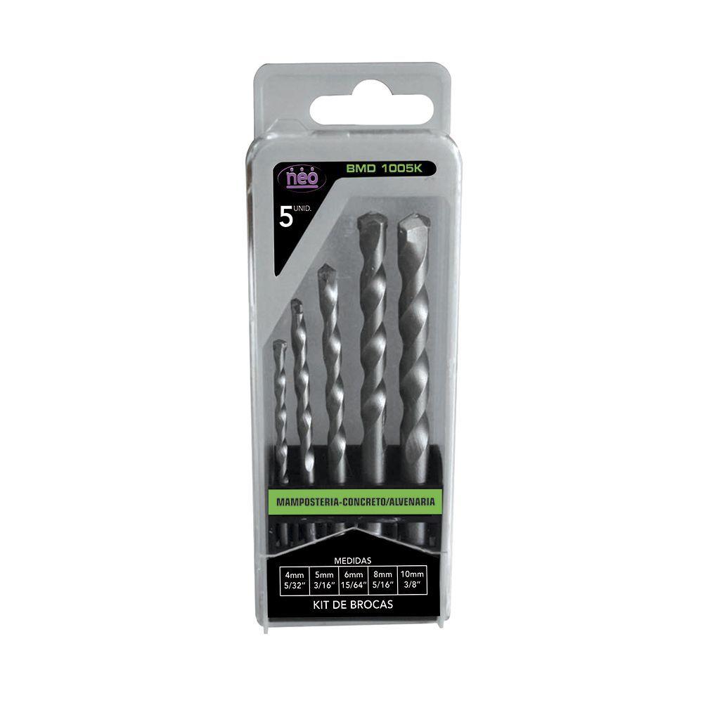Set De 5 Broca Concreto Bmd 1005 K-0