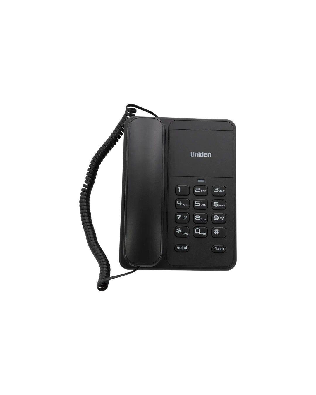 Tel fono de Pared y Sobremesa Uniden AS7202 Negro para Oficina y Casa-1