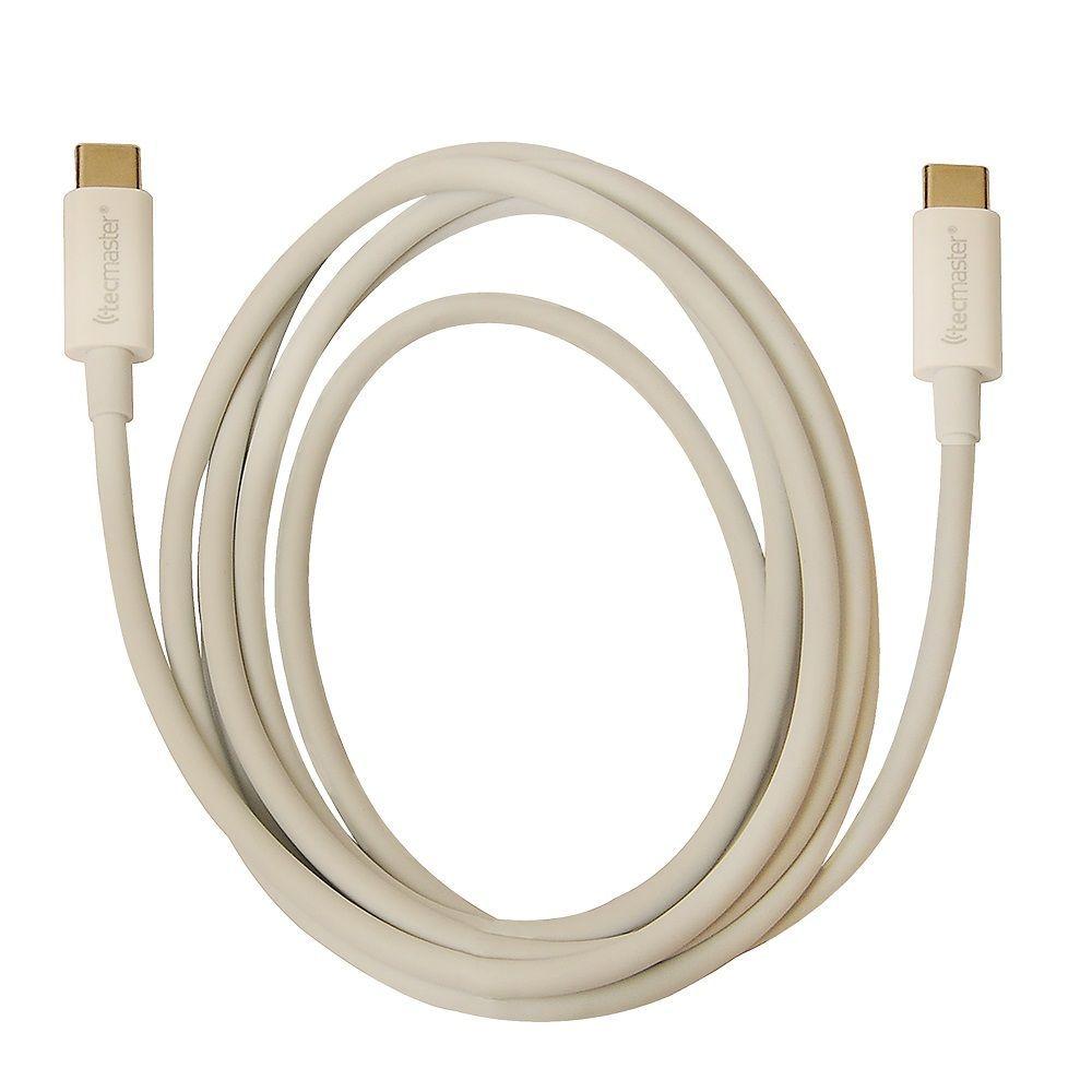 TECMASTER CABLE 1 5 MTRS TPE TYPE C 2 0 A TYPE C 2 0 100W 20V 5A BLANCO-3