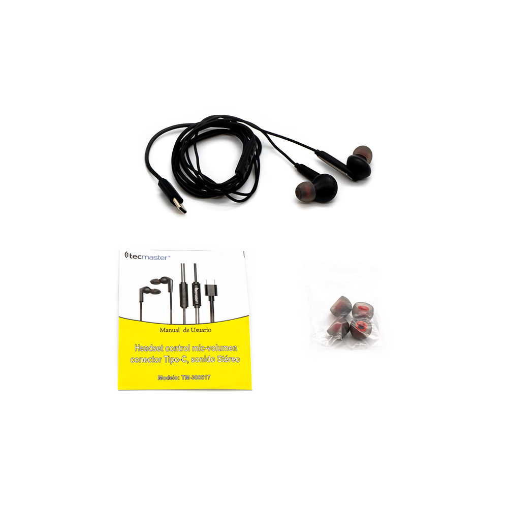 HEADSET 1.2 MT STEREO MICROFONO INTEGRADO Y CONTROL DE LLAMADAS TIPO C-4