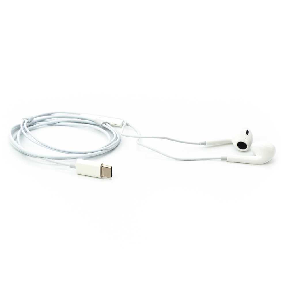 Auriculares con microfono, USB C, Blanco (TECMASTER)-2
