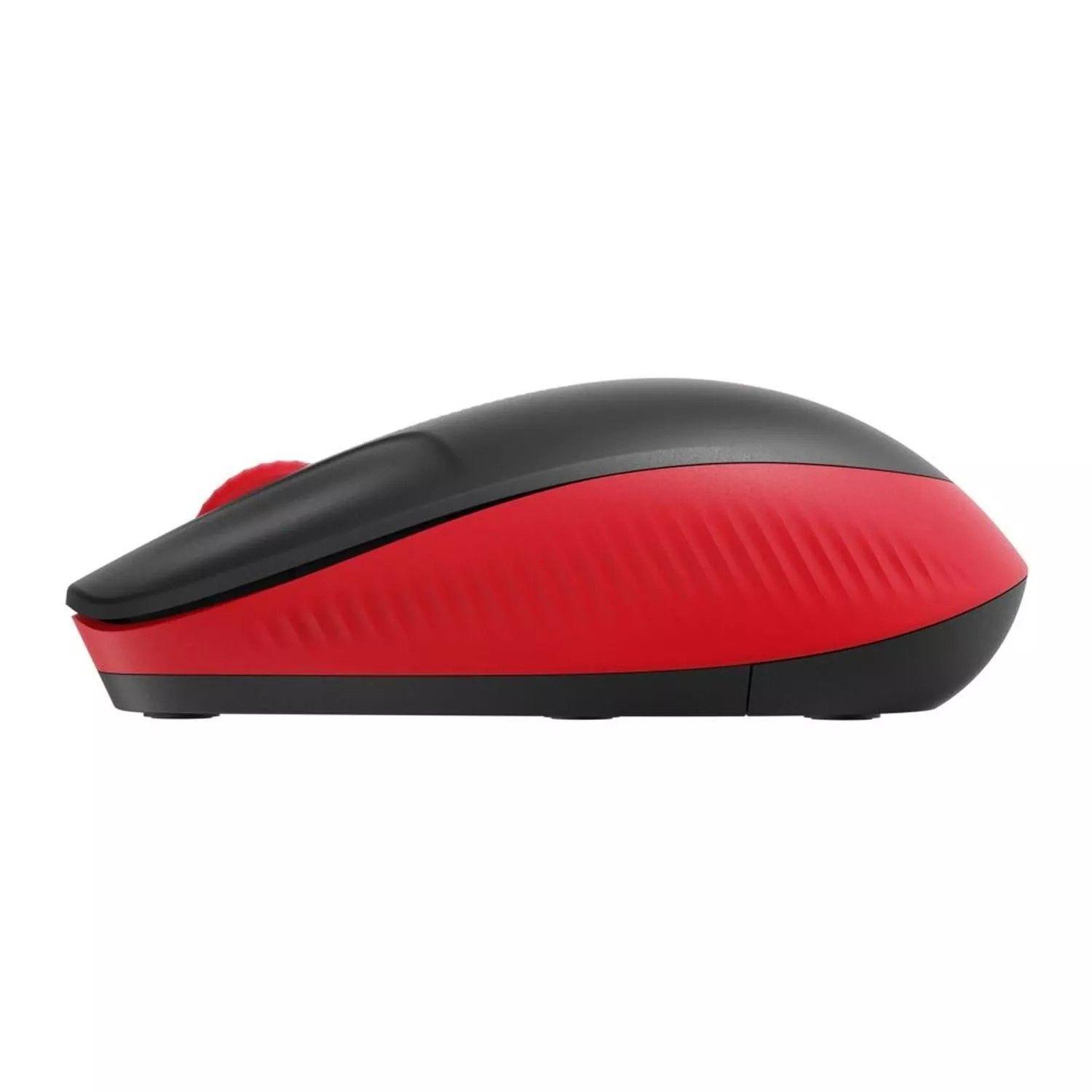 Mouse Inalambrico M190 Negro Rojo-3