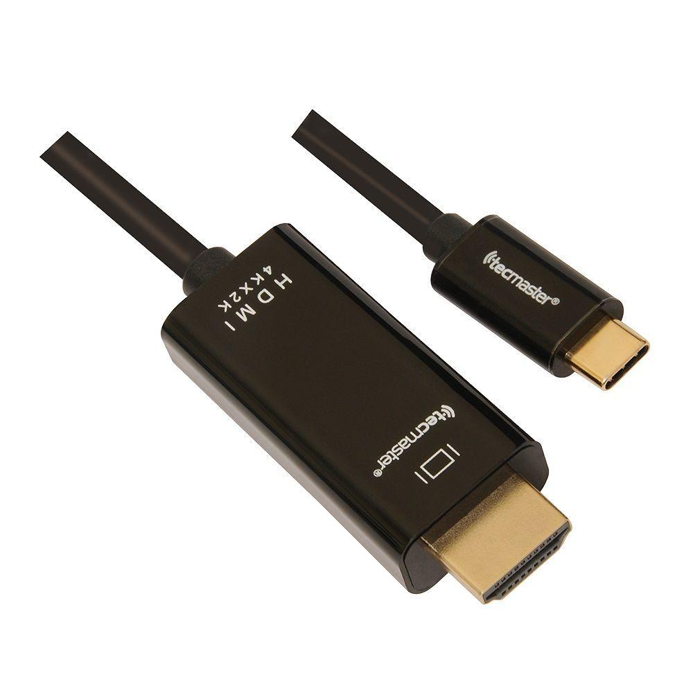 TECMASTER CABLE 1 8 MTRS TYPE C MACHO A HDMI MACHO 4K NEGRO-2
