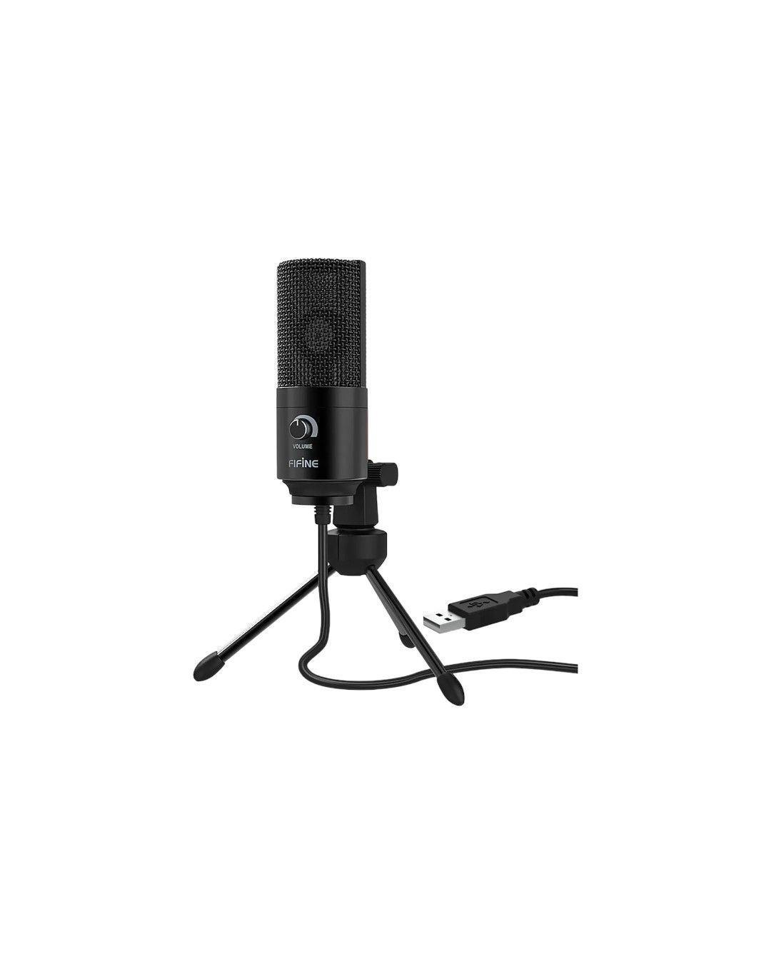 MICROFONO CONDENSADOR NEGRO USB FIFINE K 669B-0