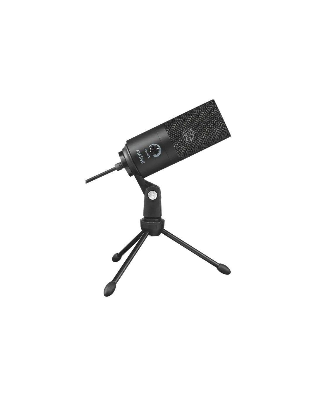 MICROFONO CONDENSADOR NEGRO USB FIFINE K 669B-3