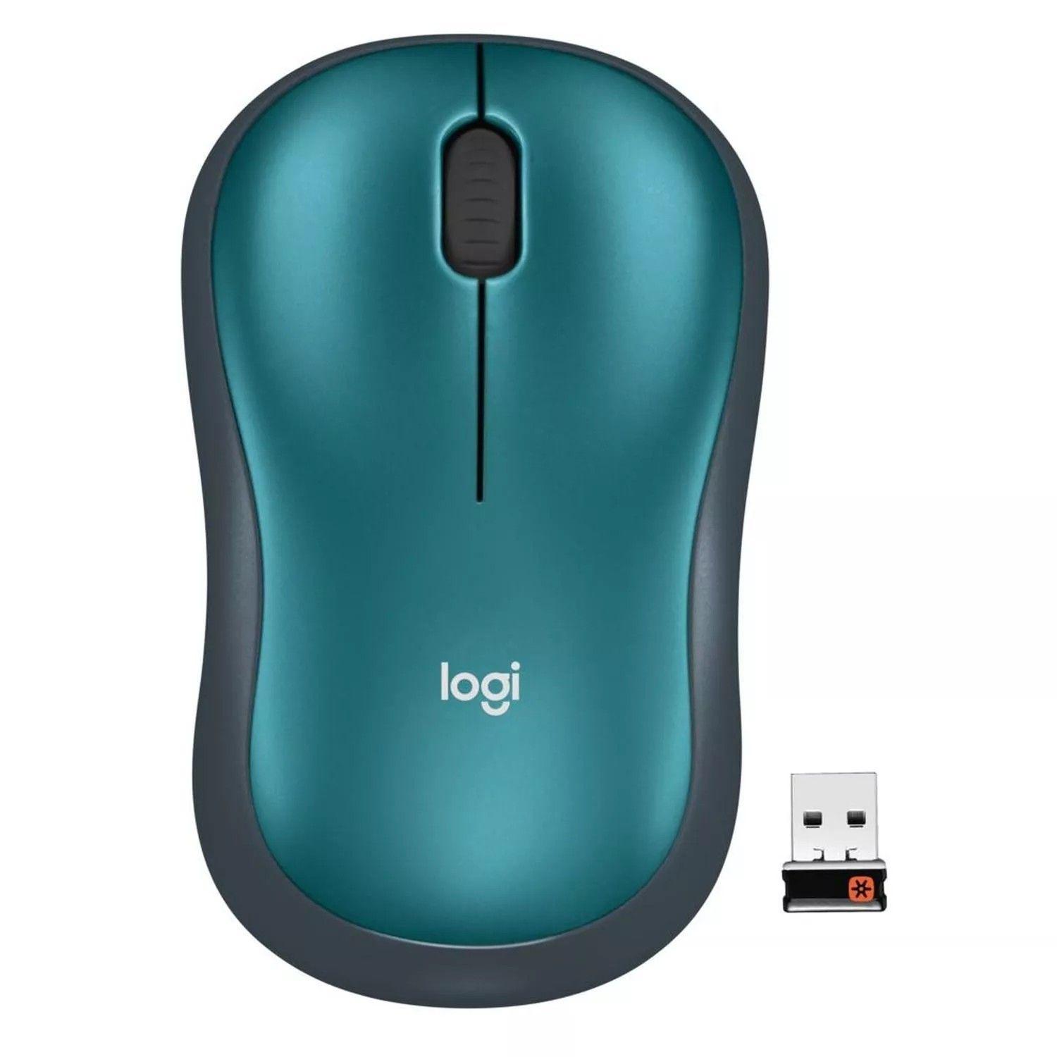 Mouse Inalambrico optico M185 Azul-1