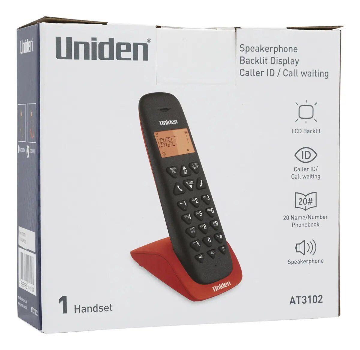 Telefono Inalambrico Uniden AT3102 Pantalla LCD Identificacion Llamadas-3