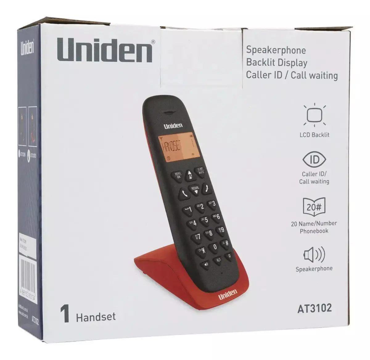 Telefono Inalambrico Uniden AT3102 Pantalla LCD Identificacion Llamadas-3