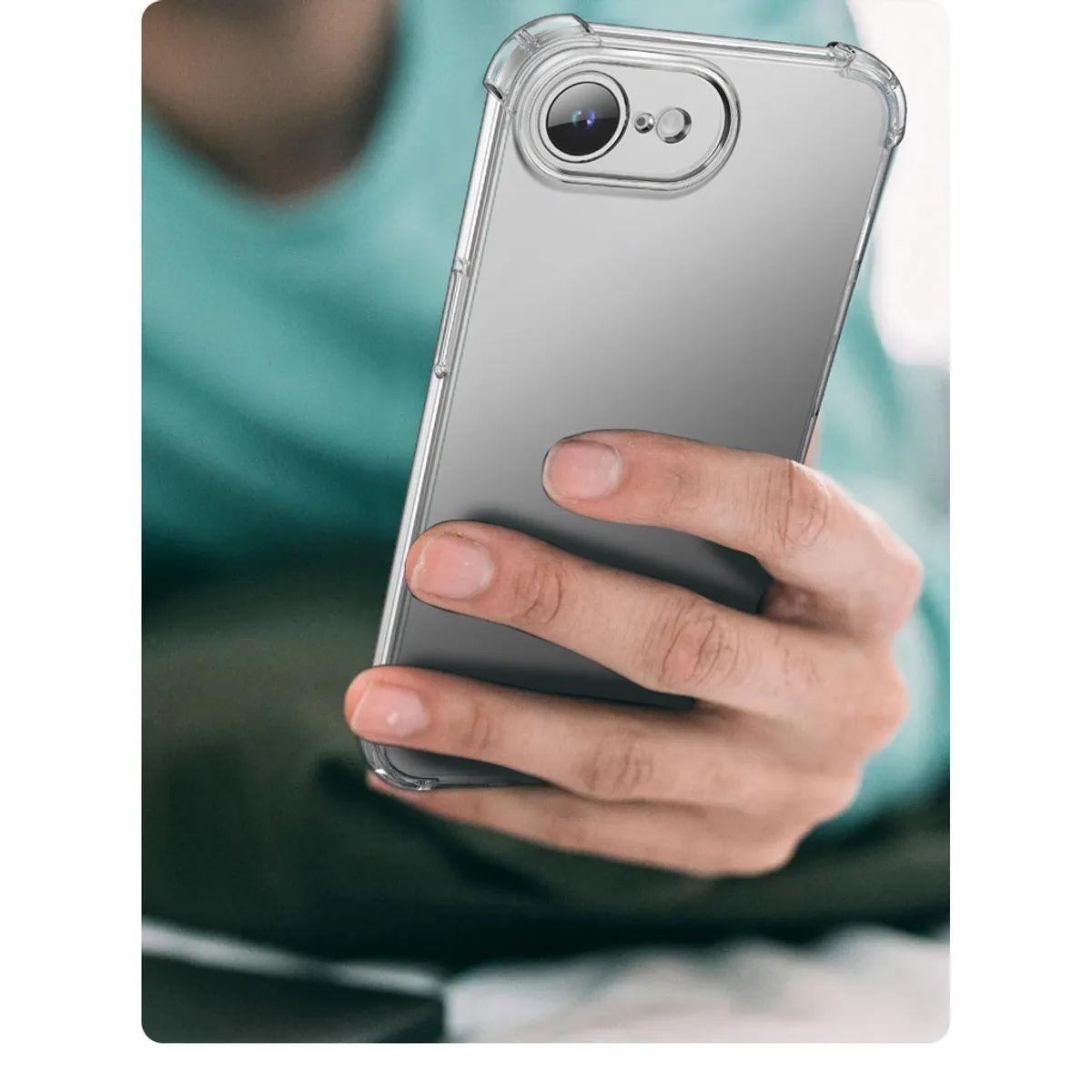 Carcasa iPhone 16e Transparente Antigolpes y Lamina-2