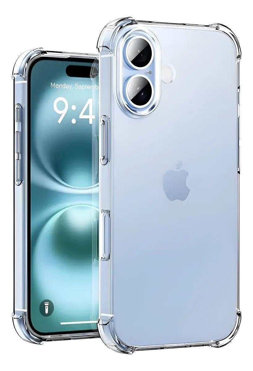 Carcasa iPhone 17 Transparente Antigolpes y Lamina-2