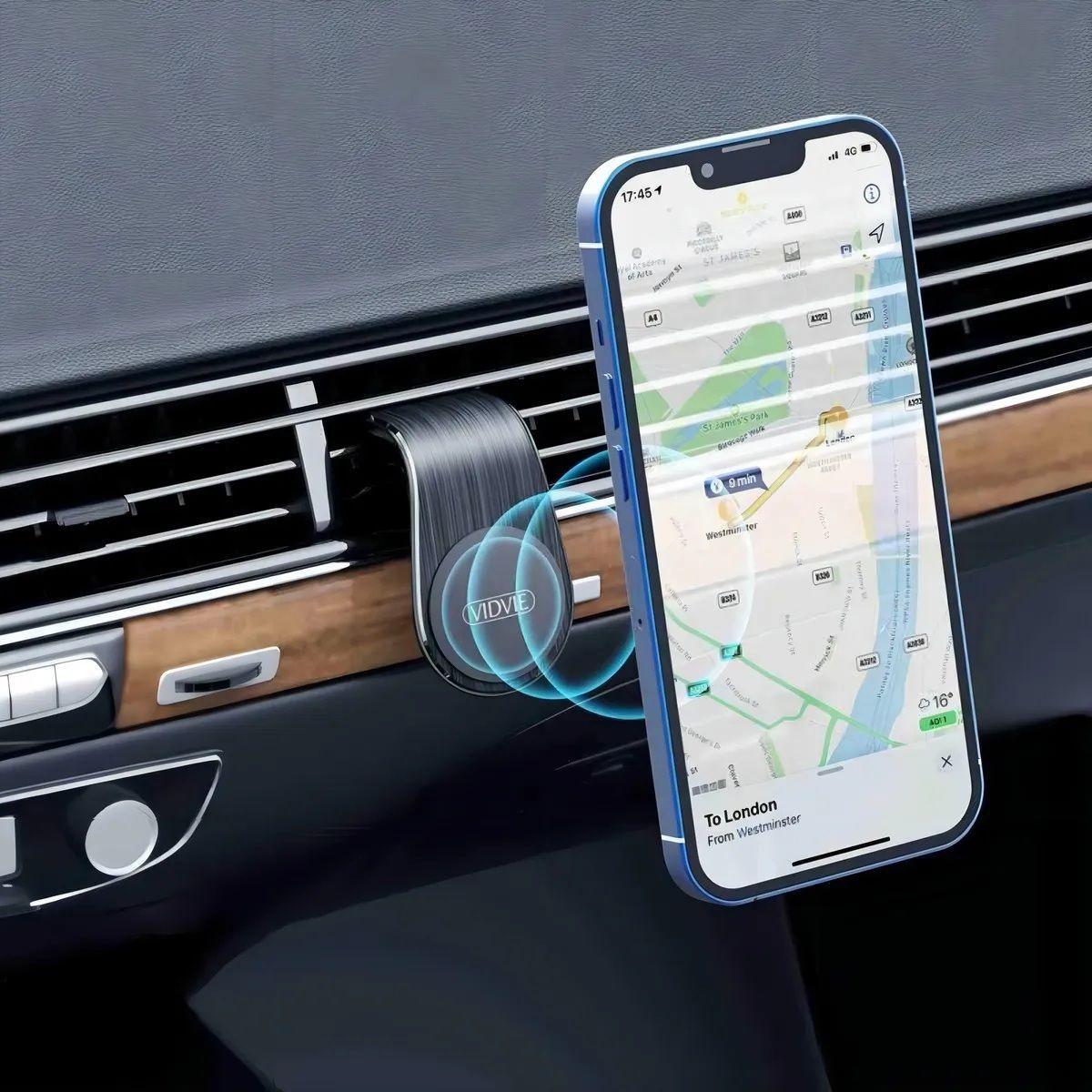 Soporte Magnetico Celular Auto Rejilla Aire Vidvie-6