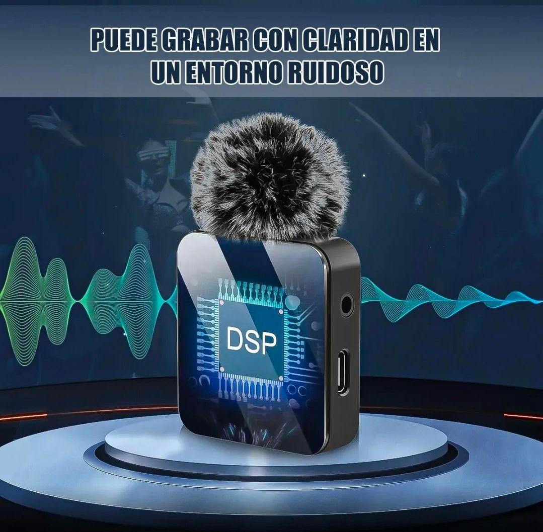 Microfono Inalambrico Lavalier Dual para iPhone y Android F15 2-5