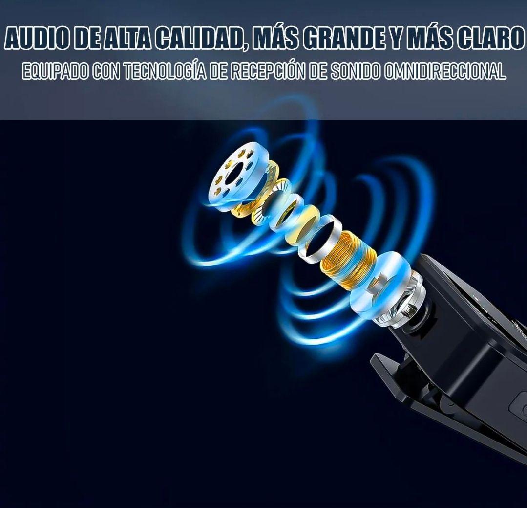Microfono Inalambrico Lavalier Dual para iPhone y Android F15 2-6