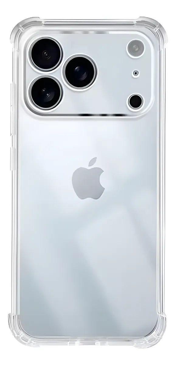 Carcasa iPhone 17 Pro Max Transparente Antigolpes y Lamina-2