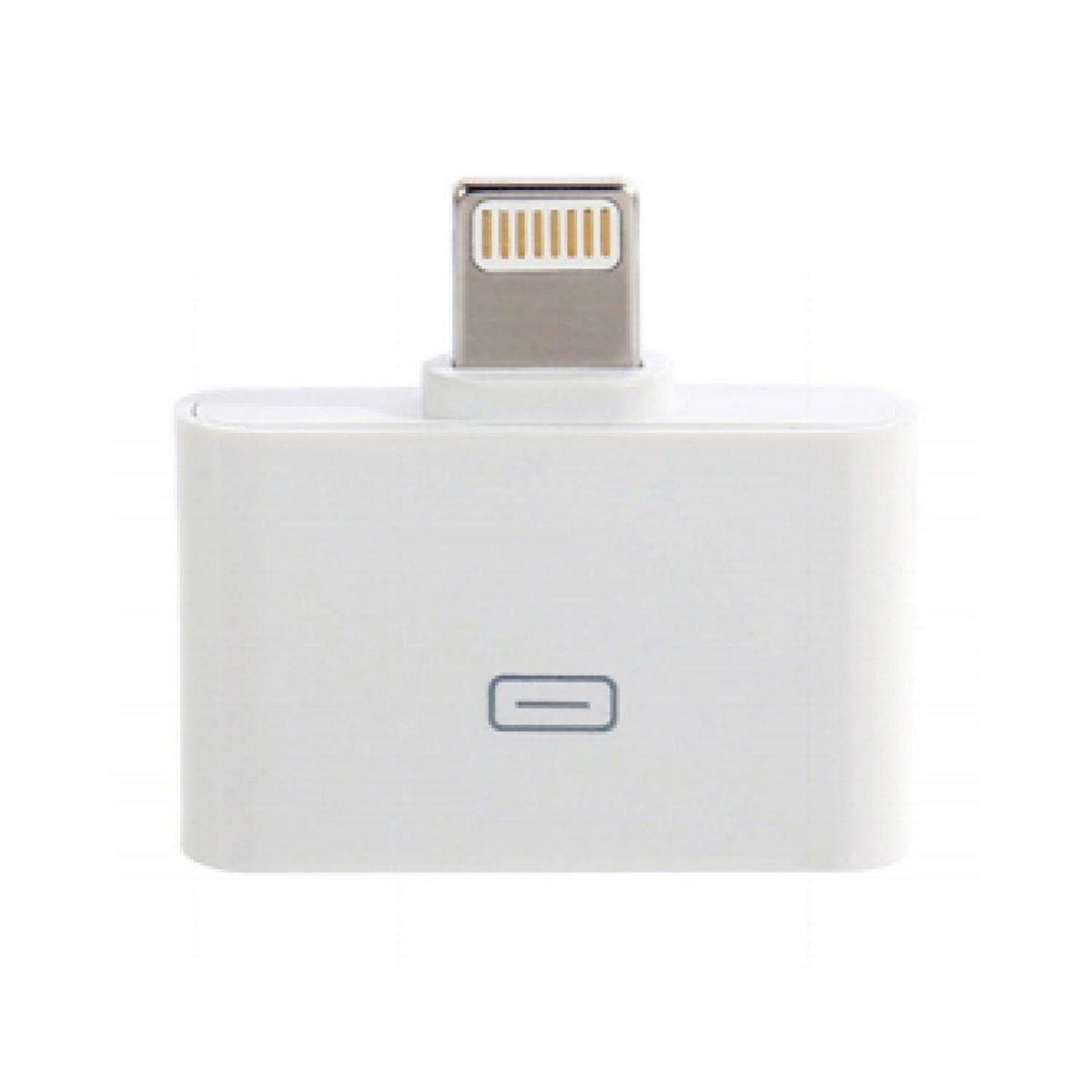 Adaptador De Cargador Iphone 4 A Lightning 5 6 7 Blanco Ultra-0