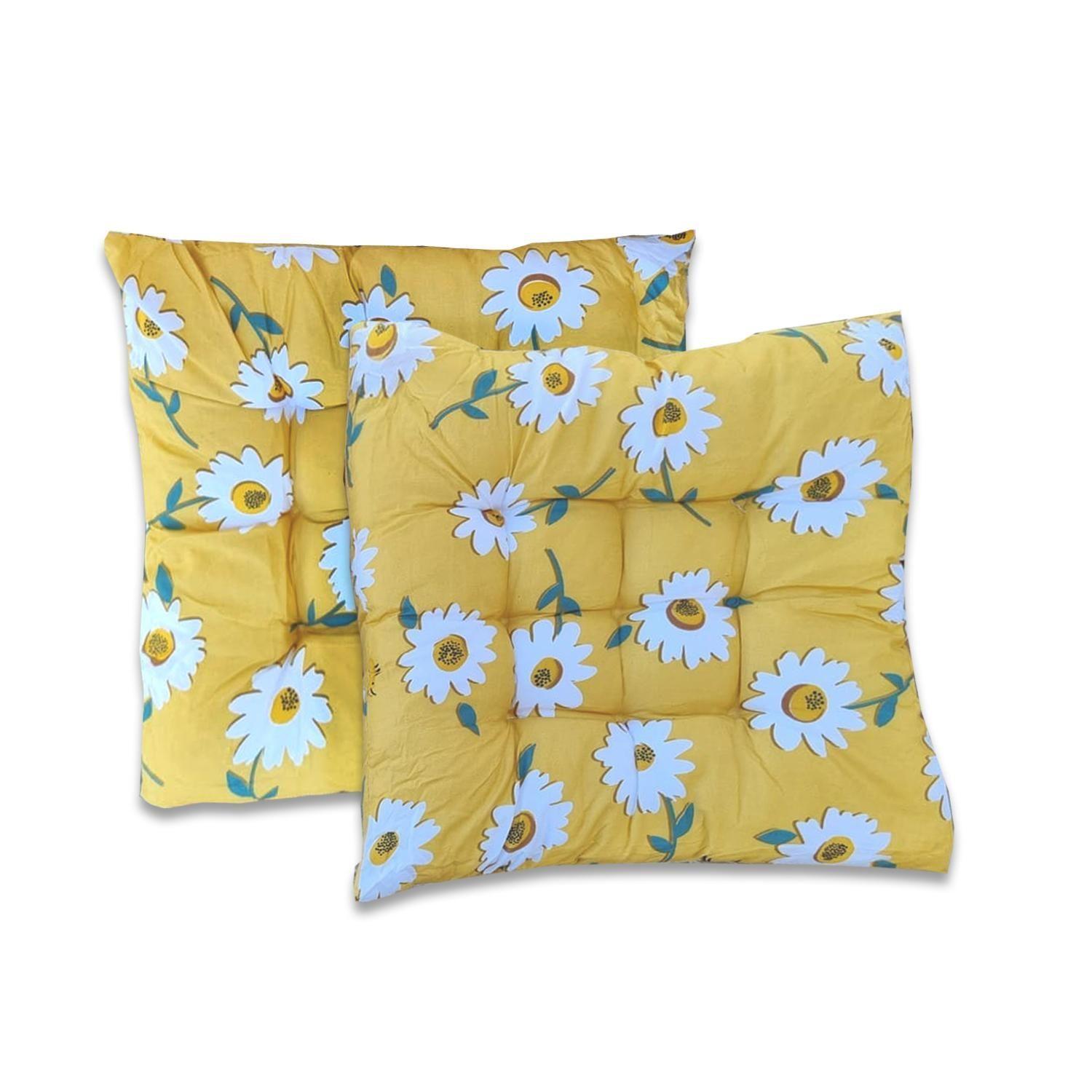 Pack 2 Cojines Flores Amarillo-1