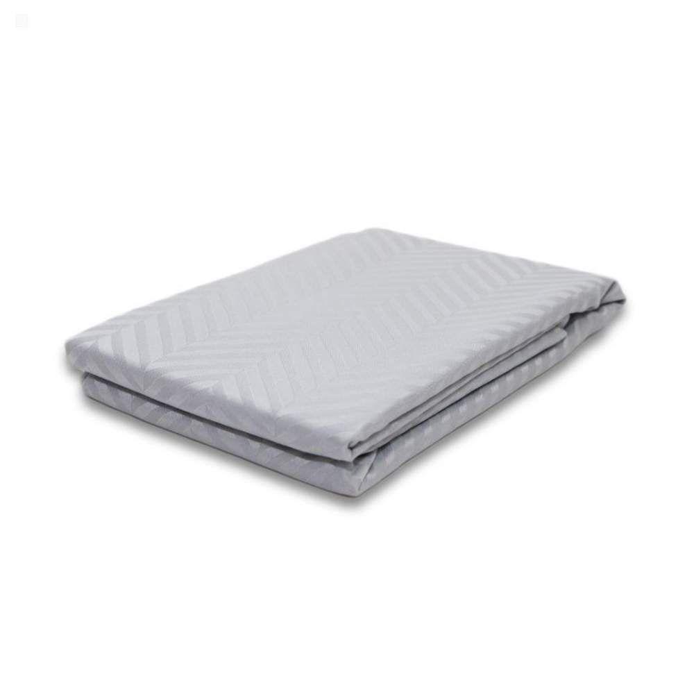 MANTEL JACQUARD 160 REDONDO GRIS-0